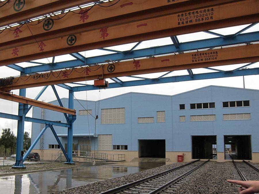 The tunnel crane project of the civil railway factory and the track spare parts area of the Taipei MRT Tucheng Machine Factory
